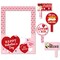 Big Dot of Happiness Conversation Hearts - Valentine's Day Party Selfie Photo Booth Picture Frame & Props - Printed on Sturdy Material
